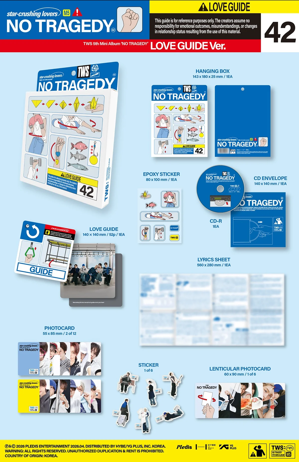 (2 Ver. SET // Pre-Order) TWS - NO TRAGEDY - 5th Mini Album (Standard Ver.) - Image 3